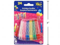 24 BOUGIES DE FÊTE